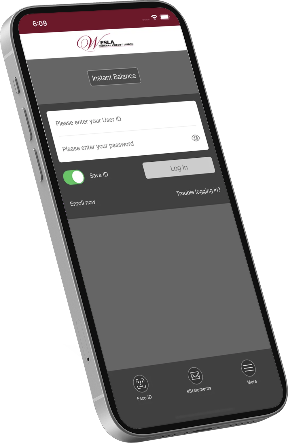 cellphone with WESLA mobile app